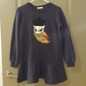 Navy blue sweater dress